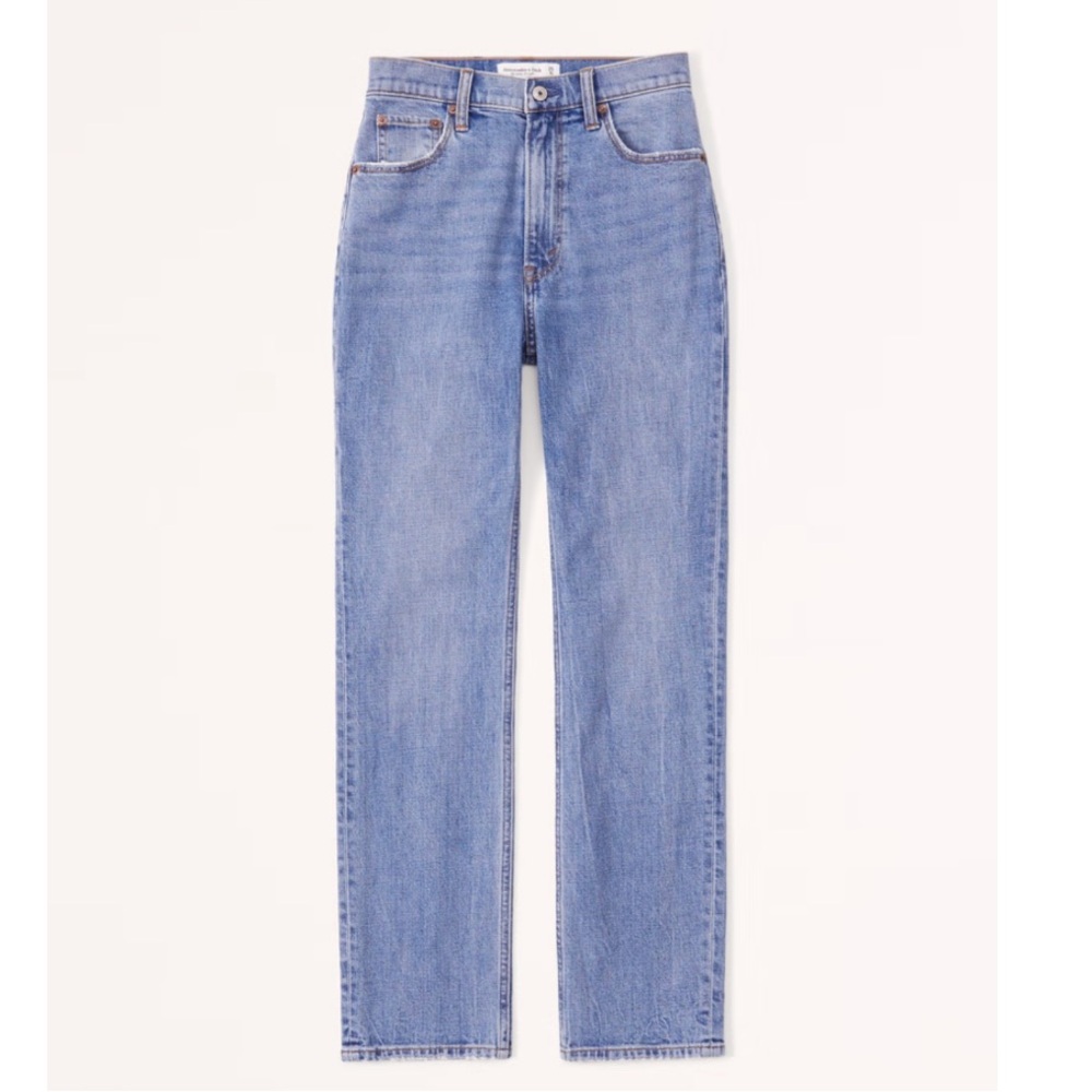A&F Curve Love - Ultra High Rise Ankle Straight Jean